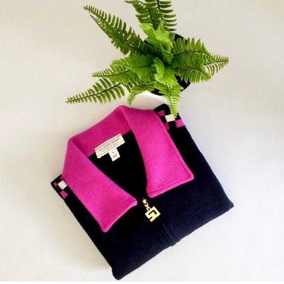 St. John Sport Santana Knit Track Jacket Small - Picture 5 of 9